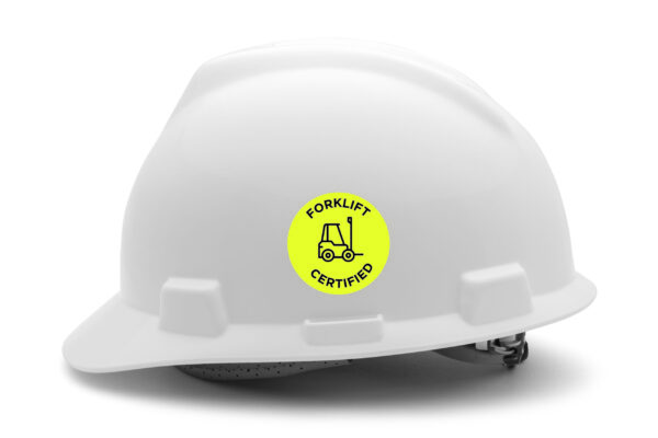 Forklift certified YELLOW Forklift certified YELLOW