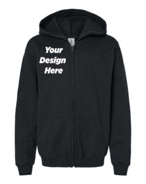 Gildan 18600B Youth Zip-Up Sweater