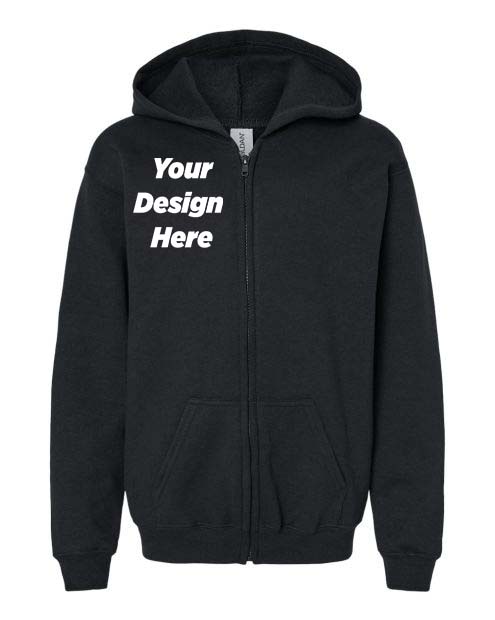 Gildan 18600B Youth Zip-Up Sweater